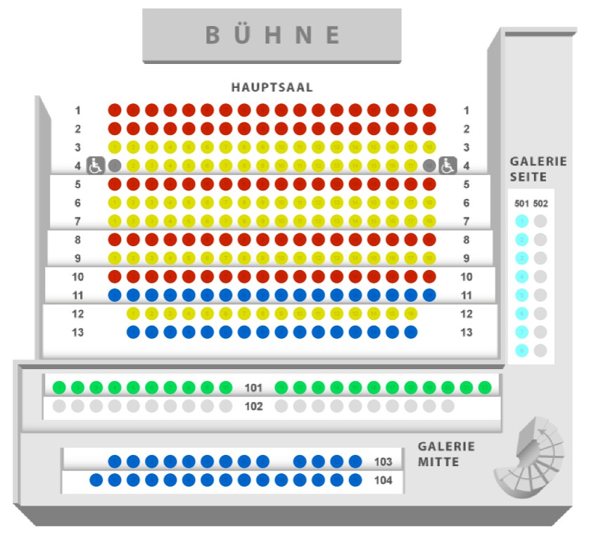 Heilig-Geist-Saal mit allen Sitzplätzen